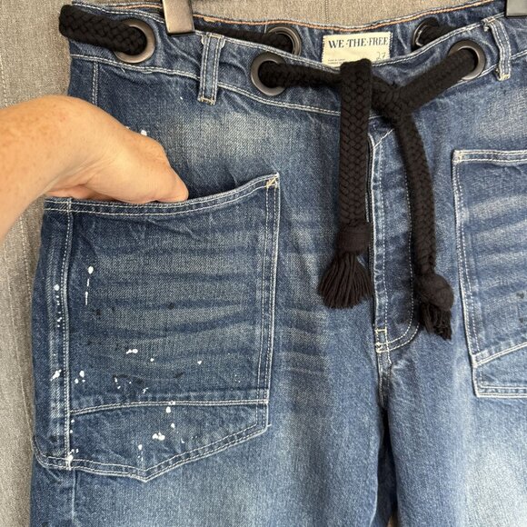 Free People drawstring Moxie Jeans-In stores.READY TO SHIP! Give great butt. - Picture 5 of 16